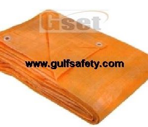 Supplier of Orange PVC Tarpaulin (60 ft x 60 ft) - 90 GSM in Dubai