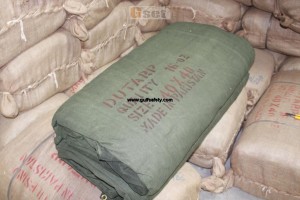 Buy Dutarp Olive Green Canvas Tarpaulin (40 ft x 40 ft) in Dubai